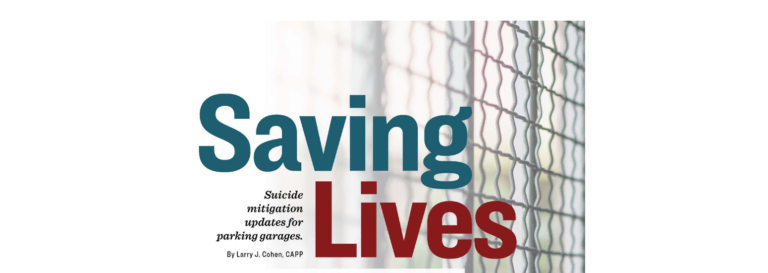 Graphic for Saving Lives - Suicide mitigation updates for parking garages